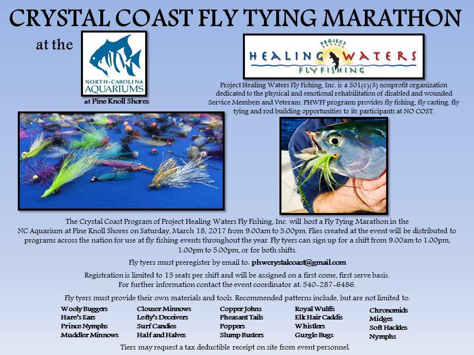 Crystal Coast Fly Tying Marathon