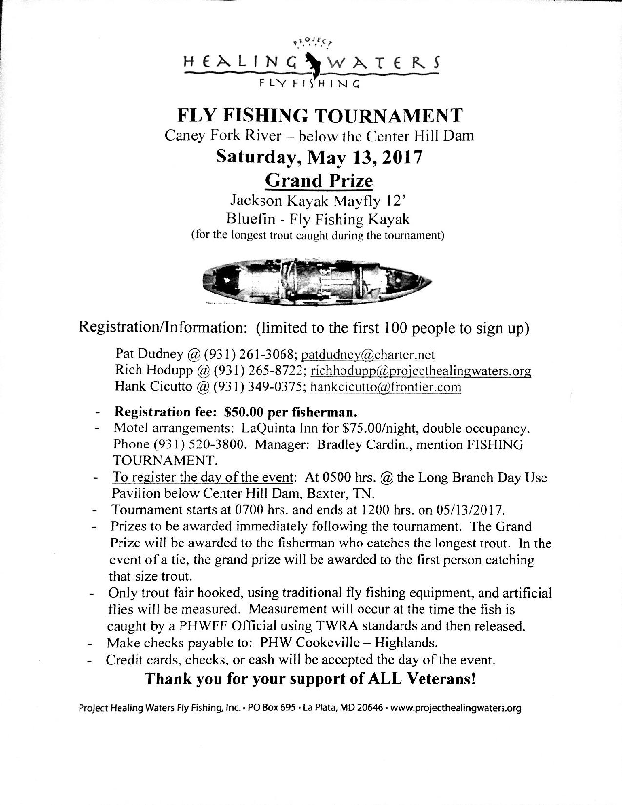 Cookeville Fly Fishing Tournament