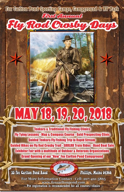 The PHWFF New England Region to attend the 1st Annual Fly Rod Crosby Days  on May 18 - 20, 2018 - Project Healing Waters : Project Healing Waters