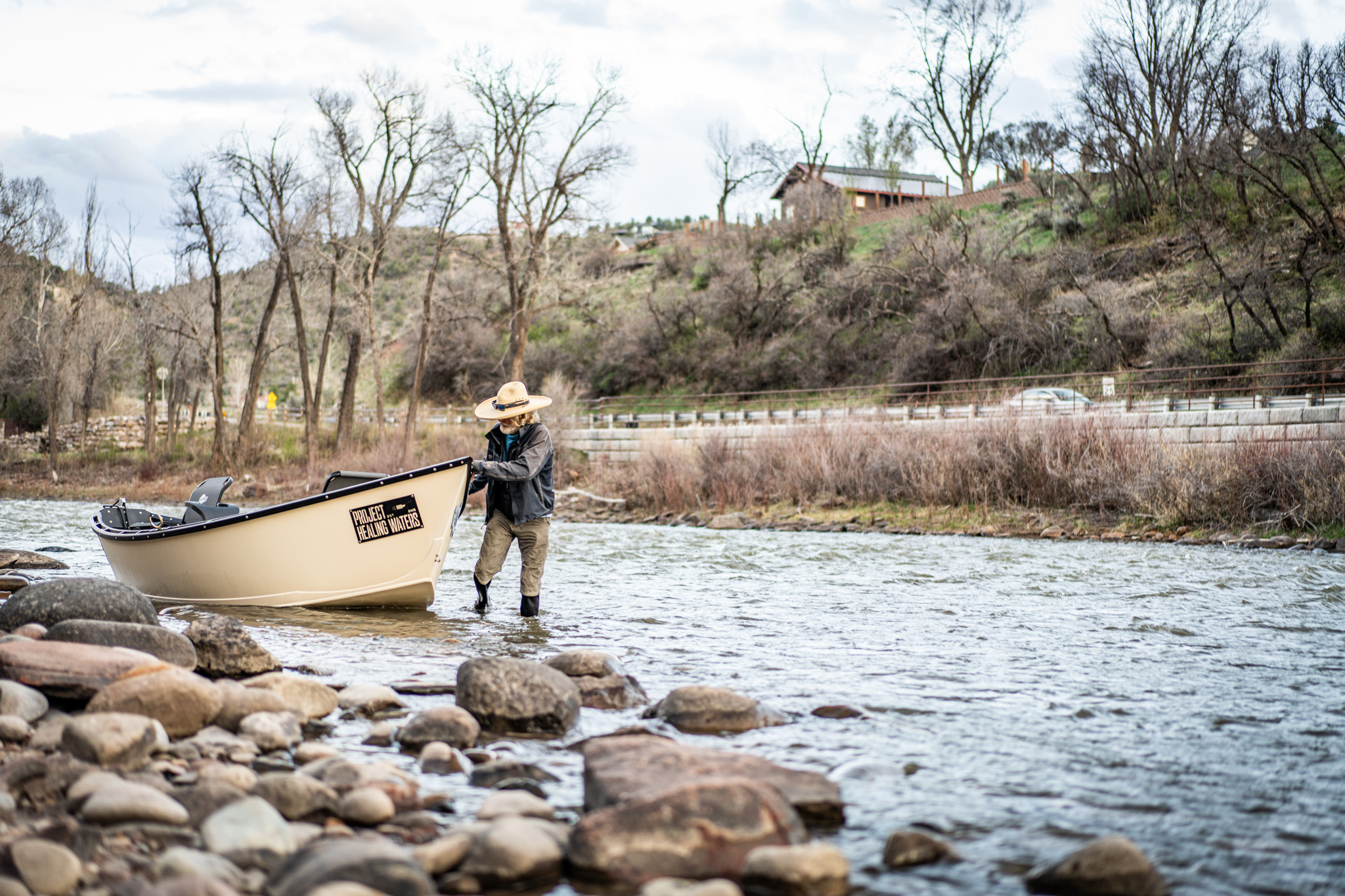 Badged Boulder Boat